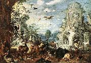 Landscape with Wild Beasts Roelant Savery